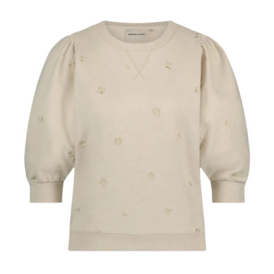 Beige Bloemen Geborduurde Jana Sweater Fabienne Chapot , Beige , Dames