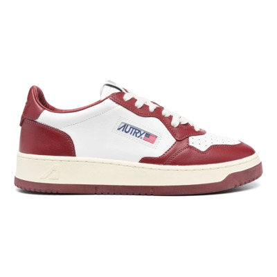 Bicolore Medalist Platte Schoenen Autry , White , Heren