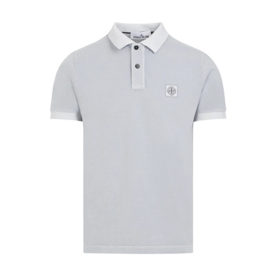 Blauw Polo Shirt Klassieke Stijl Stone Island , Blue , Heren