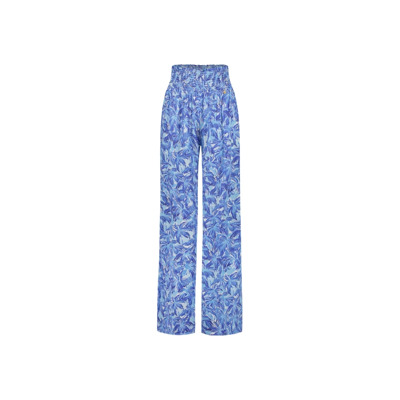 Blauwe Palmetto Flared Broek Fabienne Chapot , Blue , Dames