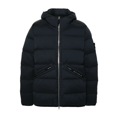 Blauwe Parka Jas voor Mannen Stone Island , Blue , Heren