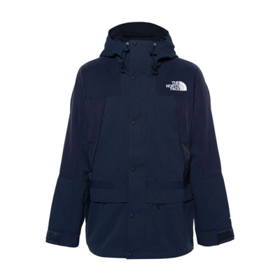 Blauwe Ripstop Waterafstotende Hooded Jas The North Face , Blue , Heren