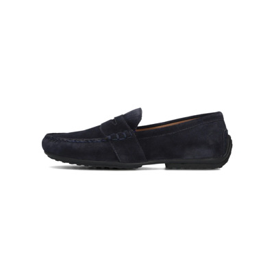 Blauwe Suède Mocassins Reynold Ralph Lauren , Blue , Heren