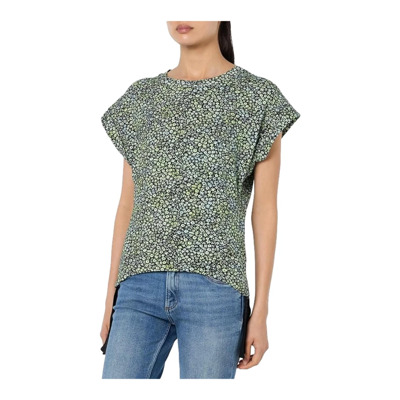 Bloemen Groene T-shirt met flapmouwen Hugo Boss , Multicolor , Dames