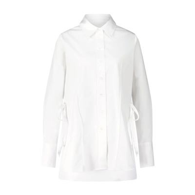 Blouse met Vetersluiting Closed , White , Dames