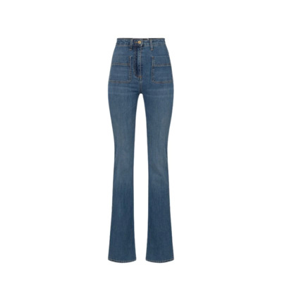 Boot-cut Jeans Elisabetta Franchi , Blue , Dames