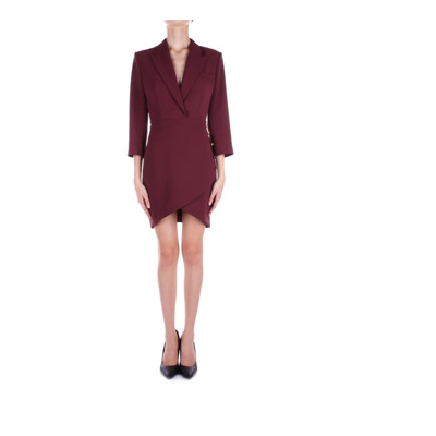 Bordeaux Jurk met Ritssluiting Elisabetta Franchi , Red , Dames