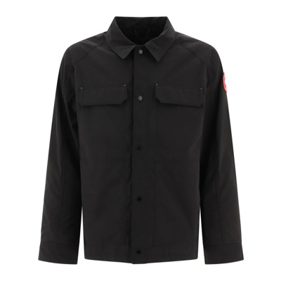 Burnaby Chore Overshirt Jas Canada Goose , Black , Heren