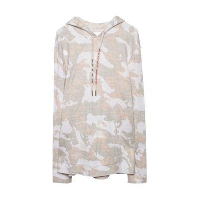 Camo Hoodie Trui Zadig & Voltaire , Beige , Dames