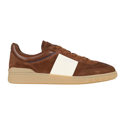 Chocoladebruine Highline Worker Sneaker Valentino Garavani , Brown , Heren