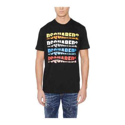 Christer Logo Heren T-shirt Dsquared2 , Black , Heren