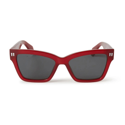 Cincinnati Cat-Eye Zonnebril Off White , Red , Dames