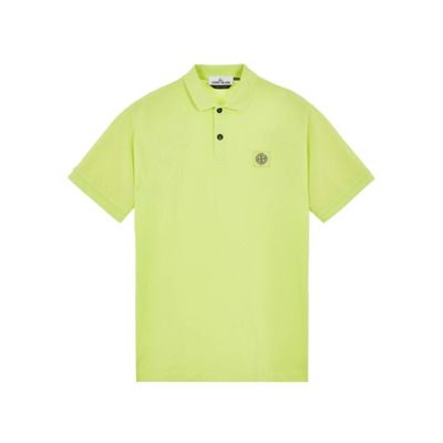 Citroen Korte Mouw Polo Shirt Stone Island , Yellow , Heren