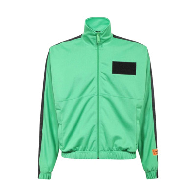 Contrast Logo Sweatshirt Heron Preston , Green , Heren