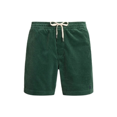 Corduroy Shorts met Logo Borduursel Polo Ralph Lauren , Green , Heren