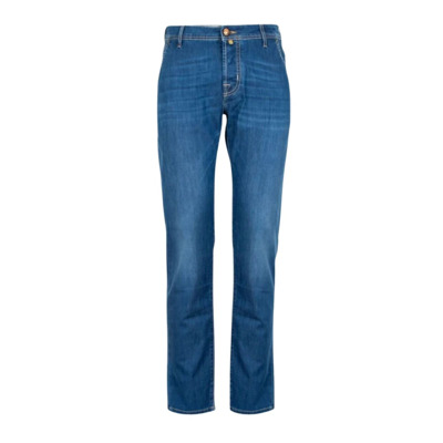 Denim 5-Pocket Jeans Broek Jacob Cohën , Blue , Heren