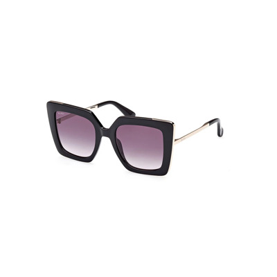 Design4-01B Zonnebril Zwart Verlooplens Max Mara , Black , Dames