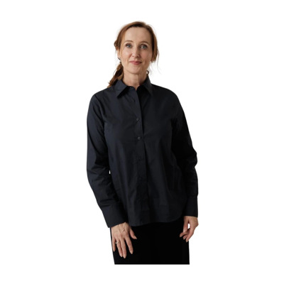 Donkere Nacht Blouse Closed , Blue , Dames