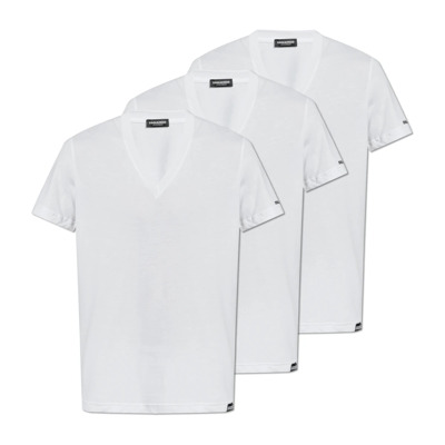 Driepack t-shirts uit de 'Underwear' collectie Dsquared2 , White , Heren