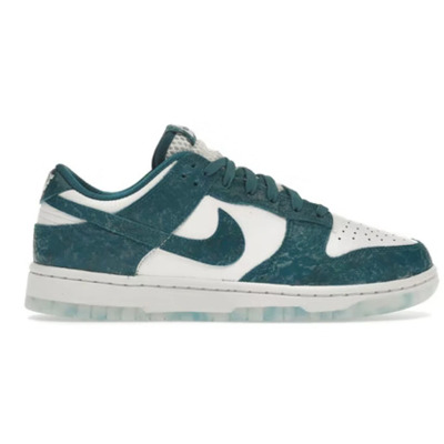 Dunk Low Leren Sneakers Nike , Blue , Dames