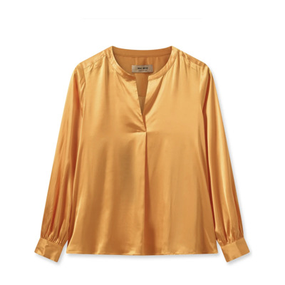 Elegant Satijnen Blouse Blazing Orange MOS Mosh , Yellow , Dames