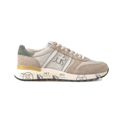 Elegante Groen Beige Sneakers Premiata , Multicolor , Heren