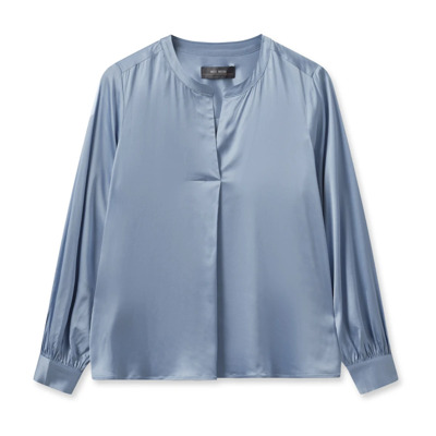 Elegante Satijnen Blouse Blue Shadow MOS Mosh , Blue , Dames