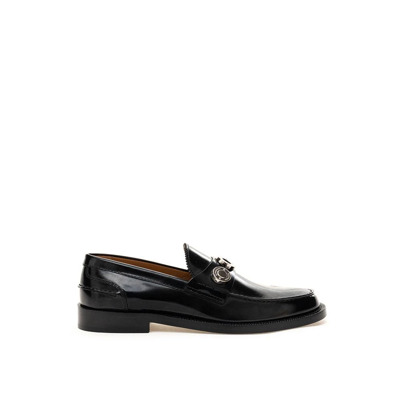 Elegante platte leren schoenen in tijdloos zwart Burberry , Black , Dames