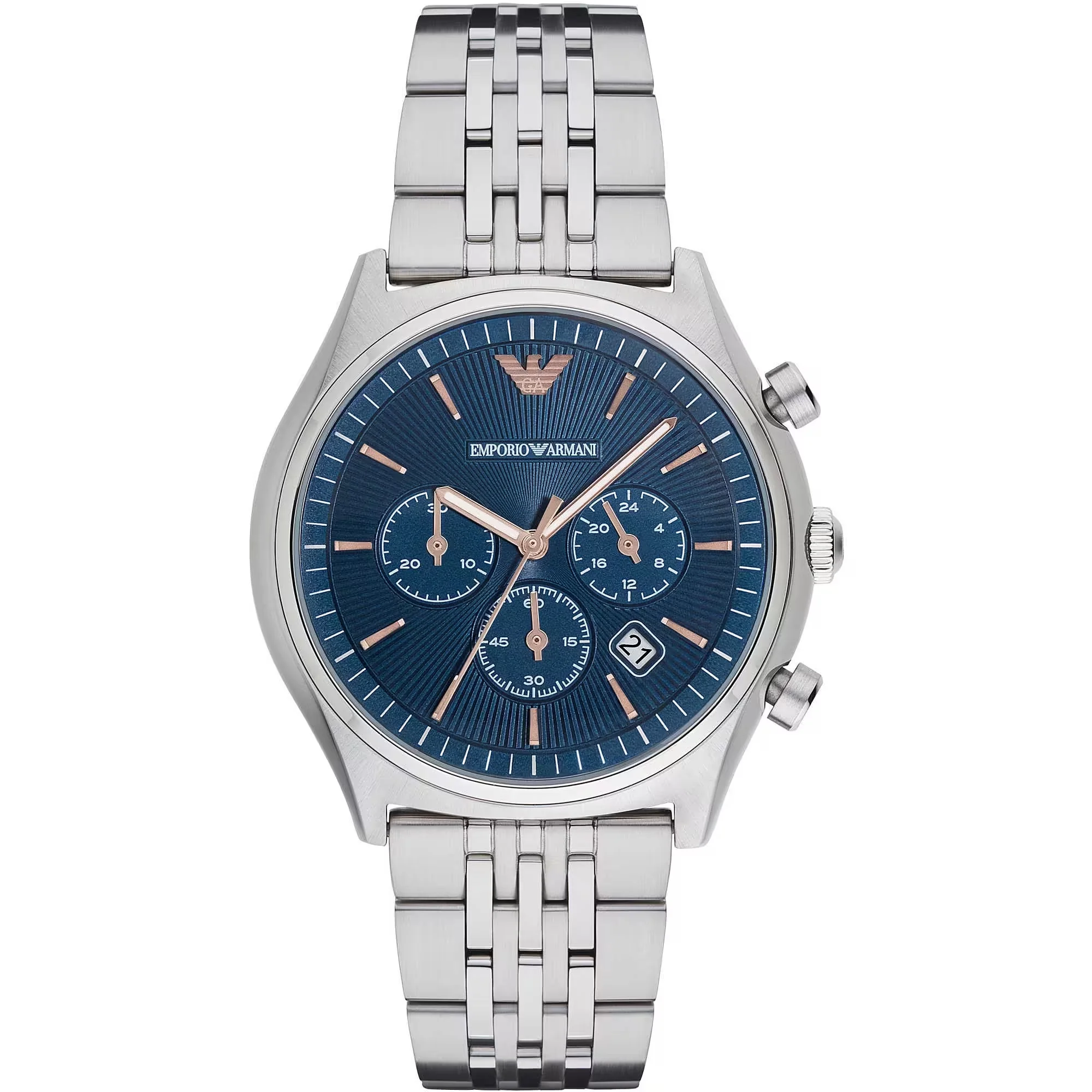 Emporio Armani Staal chronograaf heren horloge