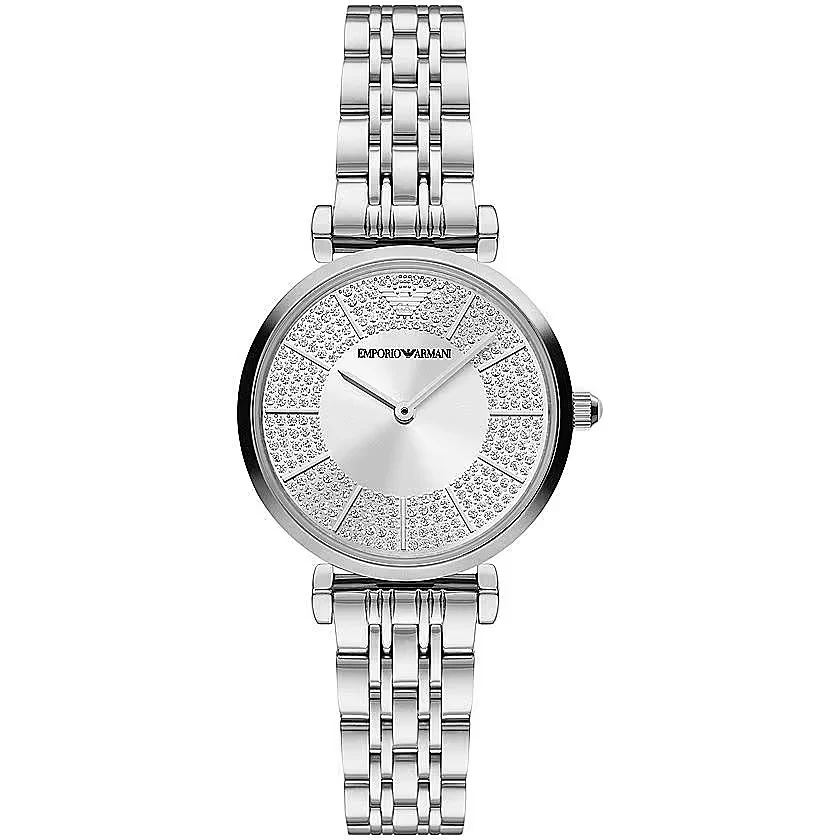 Emporio Armani Staal quartz dames horloge