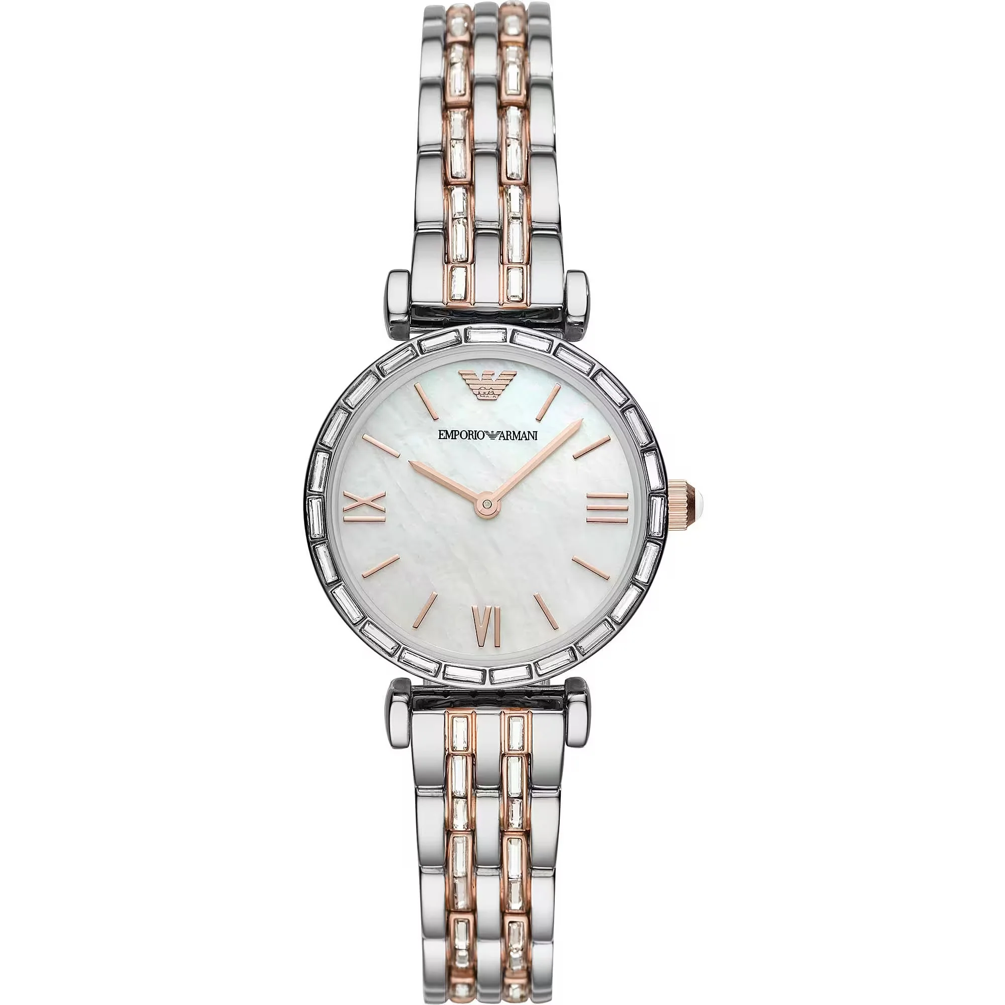 Emporio Armani Staal quartz dames horloge