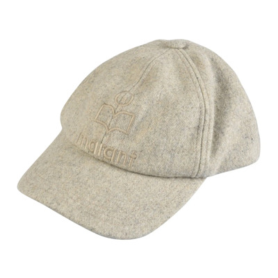 Geborduurd Logo Baseball Cap Sand Isabel Marant , Beige , Dames