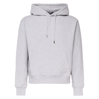 Geborduurde Logo Hoodie in Grijs Katoen Jacquemus , Gray , Heren