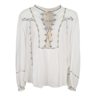 Geborduurde Sweater Wit Isabel Marant Étoile , White , Dames