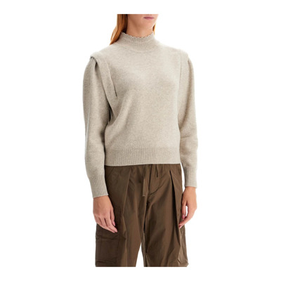 Gebreide Pullover Trui met Geribbelde Afwerking Isabel Marant Étoile , Gray , Dames