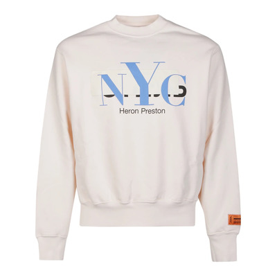 Gecensureerde Sweatshirt in Roze Marineblauw Heron Preston , White , Heren