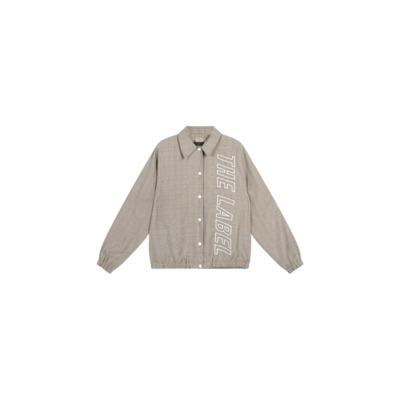 Geruite Bomberjack Alix The Label , Beige , Heren