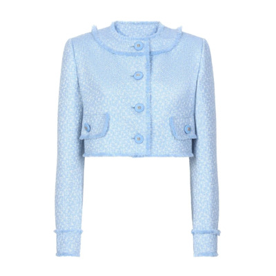 Gestructureerde Knoopjas Dolce & Gabbana , Blue , Dames