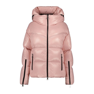 Gewatteerde Jas met Capuchon Moncler , Pink , Dames