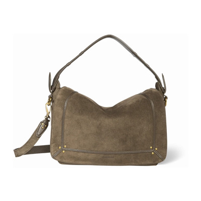 Gewatteerde leren crossbody tas met equestrian details Jérôme Dreyfuss , Green , Dames