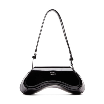 Glossy Play Crossbody Tas Zwart Diesel , Black , Dames