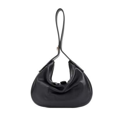 Go-Hobo Kleine Leren Tas Valentino Garavani , Black , Dames