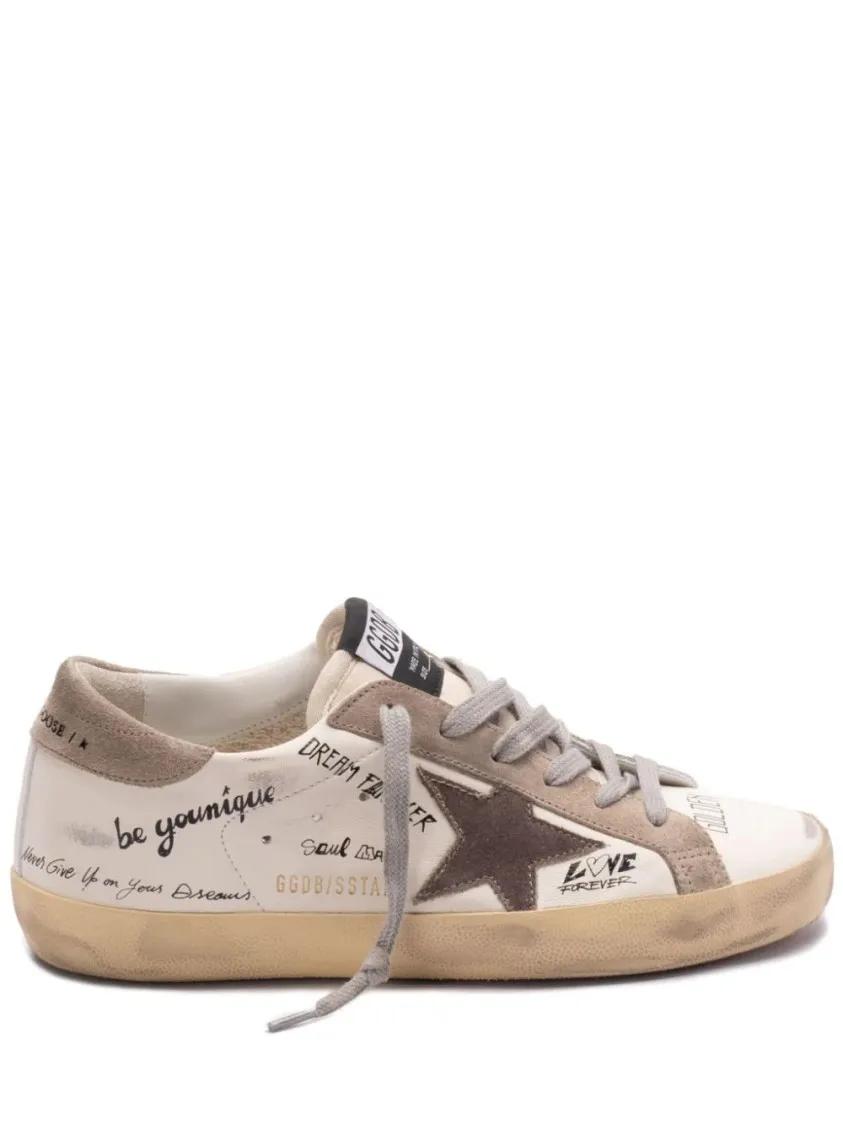 Golden Goose Sneakers - Ball Star Sneakers Ecru Sneakers in beige