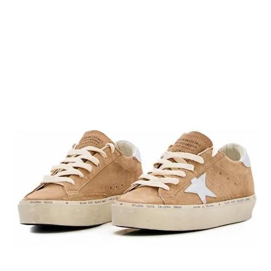 Golden Goose Sneakers - Hi Star Suede Sneakers in beige