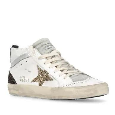 Golden Goose Sneakers - Mid Star Sneakers in wit