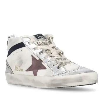 Golden Goose Sneakers - Mid Star Sneakers in wit