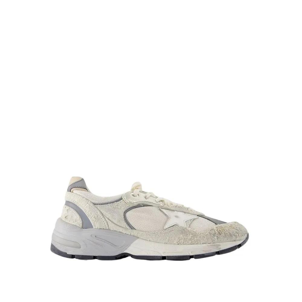 Golden Goose Sneakers - Running Dad Sneakers - Leather - White/Silver in wit