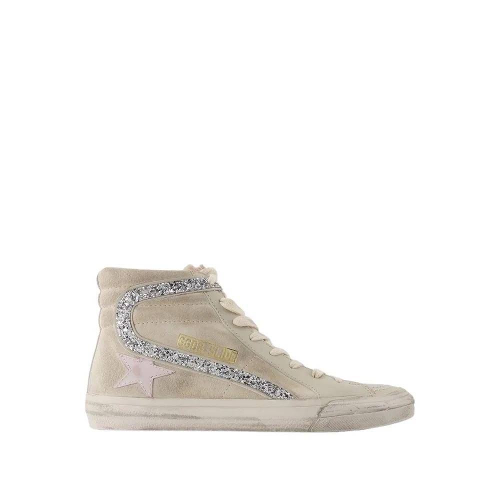 Golden Goose Sneakers - Slide Sneakers - Leather - Beige in beige