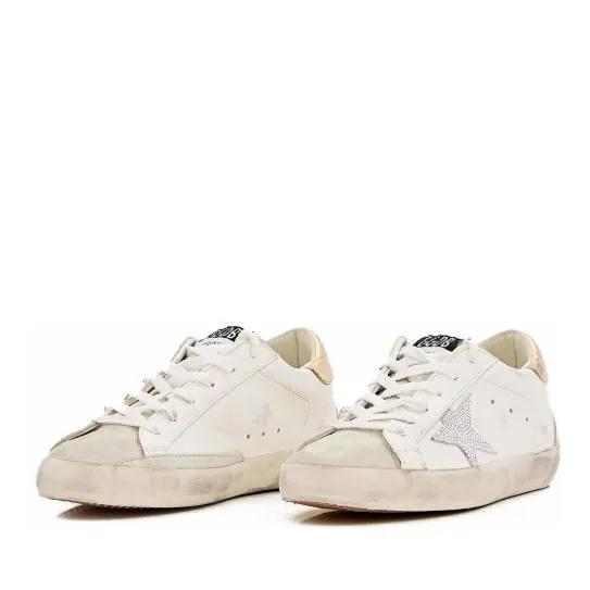 Golden Goose Sneakers - Super Star Leather Sneakers in wit