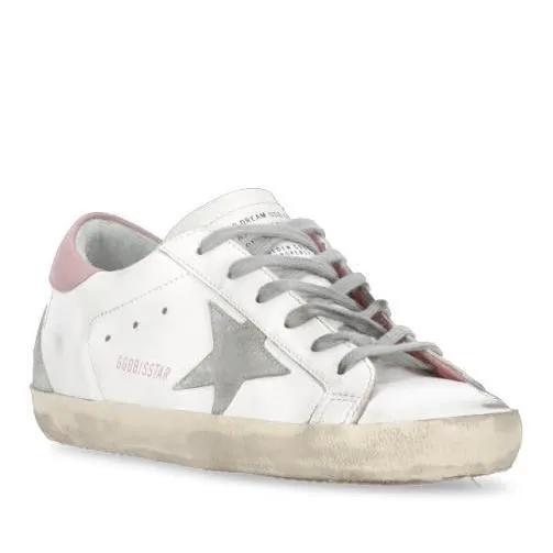 Golden Goose Sneakers - White Smooth Leather Sneakers in wit